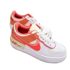 Nike Air Force 1 Shadow White Magic Ember Shoes Size 6.5